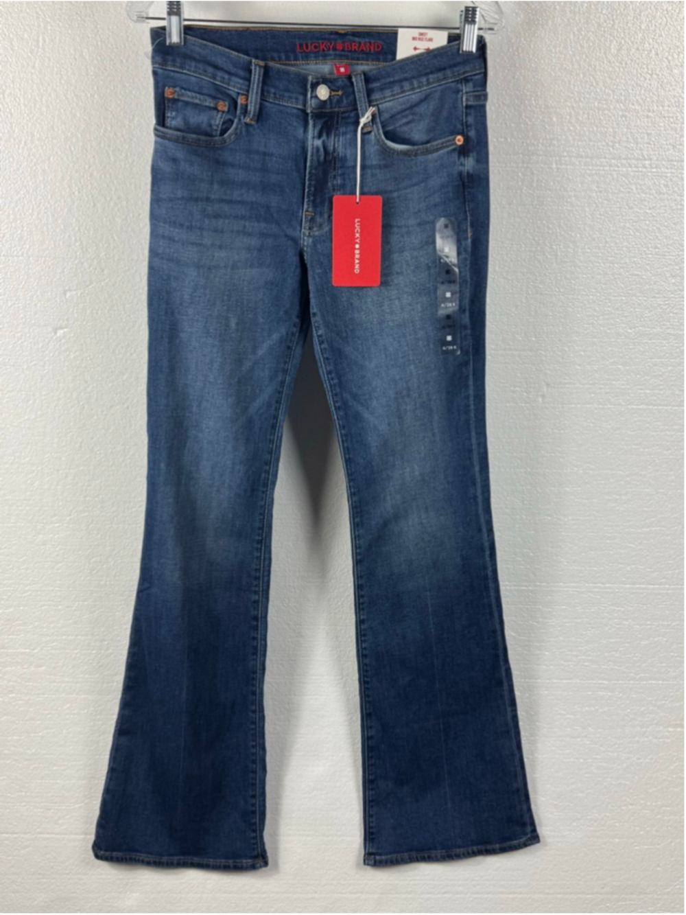 Lucky Brand Blue Sweet Mid Rise Flare Jeans 6/28 R - Picture 1 of 10